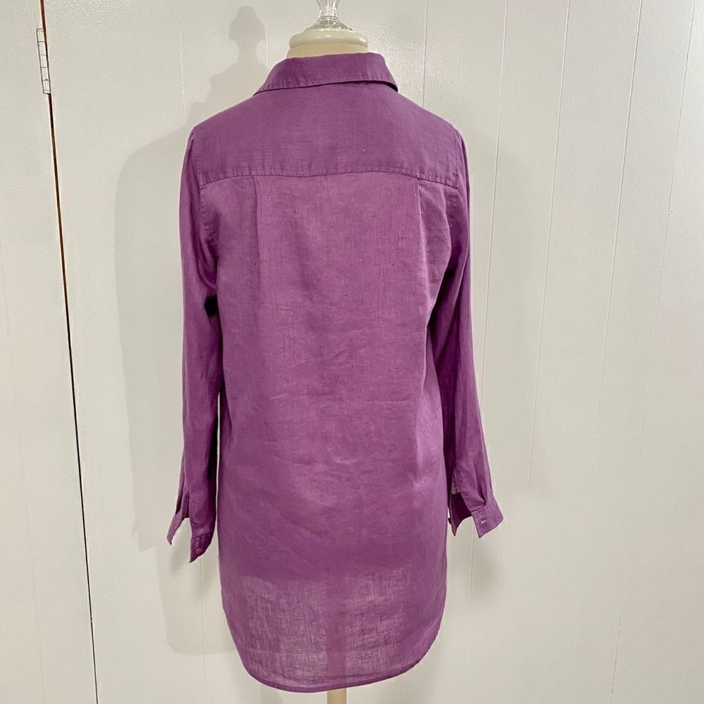 Purple Linen Tunic - Picture 6 of 14